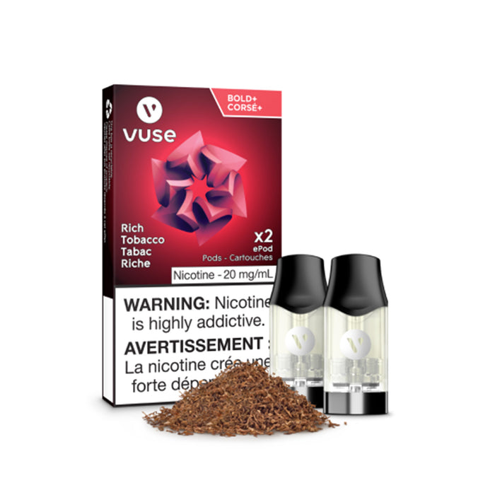 Vuse Rich Tobacco Pods Vuse Pods BOLD 20MG THE MOUNT SMOKE SHOP Vuse Rich Tobacco Pods Vuse Pods BOLD 20MG THE MOUNT SMOKE SHOP