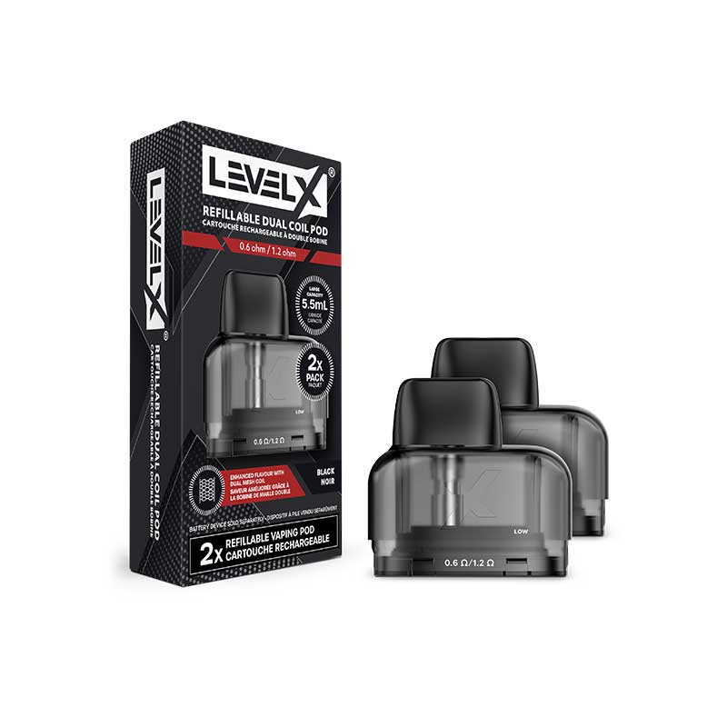 Level X Refillable Dual Coil Pod 5.5mL(2 Pack)